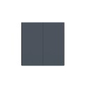 Aqara - Interrupteur intelligent Zigbee 3.0 sans neutre (Wall Switch H1, No Neutral, Double Rocker Gris)