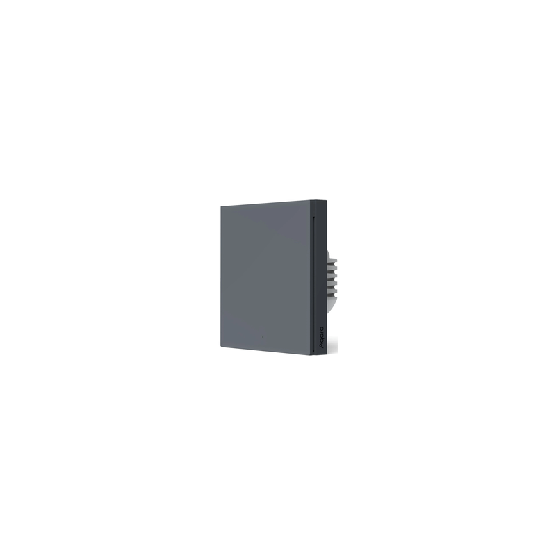 Aqara - Interrupteur intelligent Zigbee 3.0 avec neutre (Wall Switch H1 With Neutral Single Rocker) Grey
