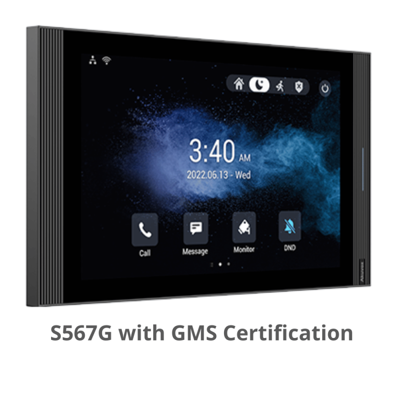 Akuvox - S567G - Console intérieure SIP certifiée Google GMS avec écran tactile 10.1", Wi-Fi 6, Bluetooth, Android 12 