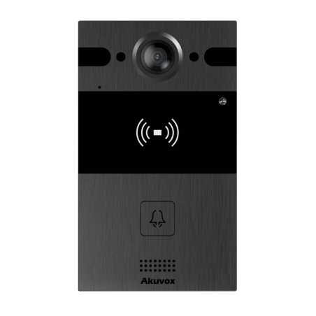 Akuvox - Videocitofono compatto IP R25A - 1 campanello con telecamera grandangolare da 4MP (fisheye)