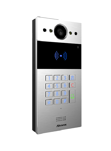 Akuox - IP Video Door Station R20K - 1 Call button - Keypad Module, RFID, NFC - 5 Years Waranty