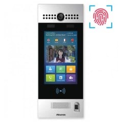 Akuvox - R29CT Multi-Tenant IP Video Door Entry System with facial recognition, Fingerprint Reader, QR Code, BLE, 7" Touchscreen