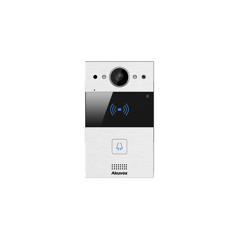 Akuox - Compact IP Video Door Station R20A - 1 Call button - RFID - Flush mount Edition