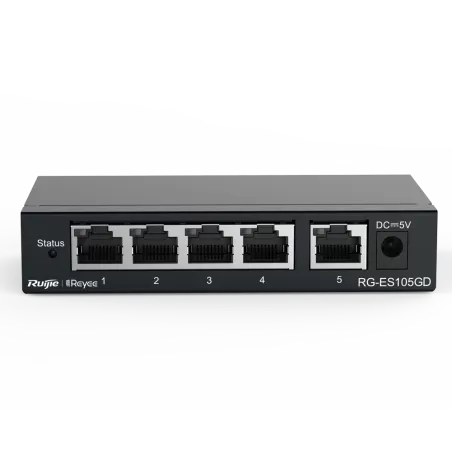 Reyee - Switch Gigabit 5 ports RJ45 10/100/1000 Mbps RG-ES105GD