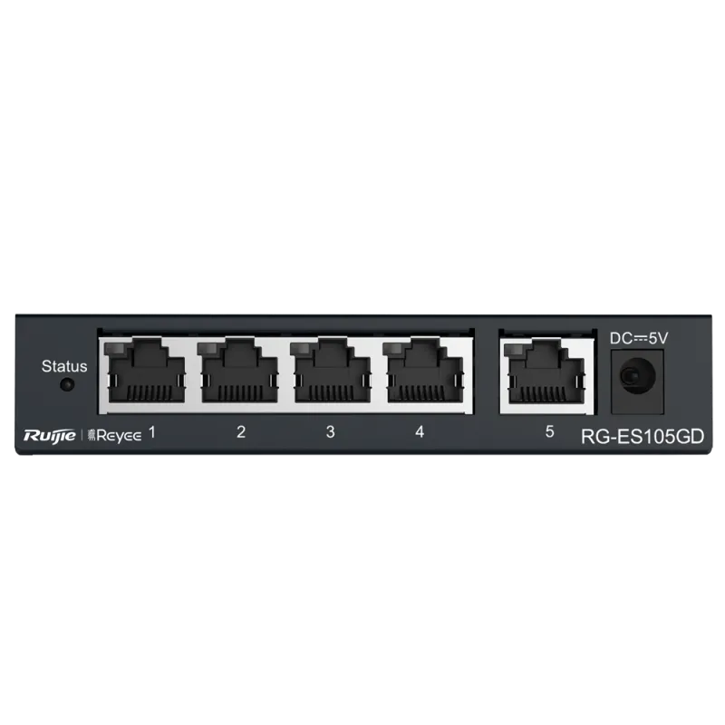 Reyee - 5-Port RJ45 Gigabit Network Switch 10/100/1000 Mbps RG-ES105GD