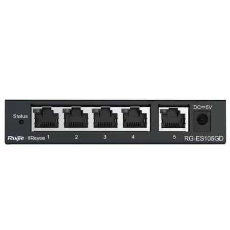 Reyee - Switch Gigabit 5 ports RJ45 10/100/1000 Mbps RG-ES105GD
