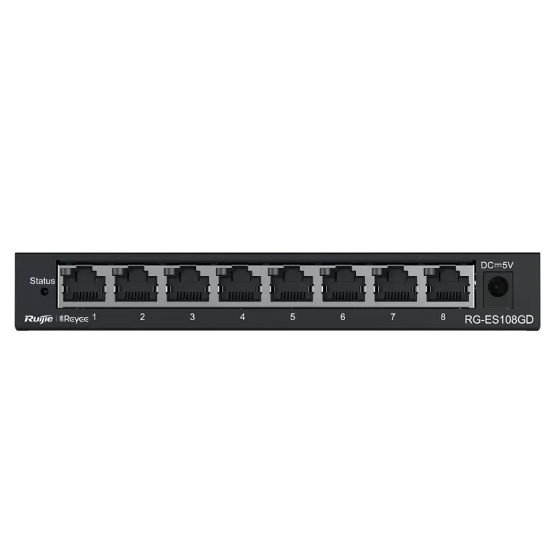 Reyee - Switch Gigabit 8 ports RJ45 10/100/1000 Mbps RG-ES108GD