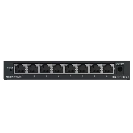 Reyee - Switch Gigabit 8 ports RJ45 10/100/1000 Mbps RG-ES108GD