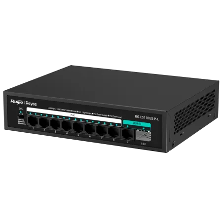 Reyee - 8-Port Unmanaged Gigabit PoE+ Switch RG-ES110GS-P-L