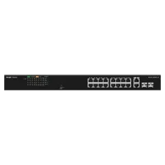 Reyee - Switch PoE+ 16 ports 10/100Mbps + 2 ports Gigabit Combo RG-ES118FGS-LP