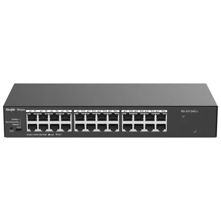 Reyee - 24-Port Gigabit Switch RJ45 10/100/1000 Mbps RG-ES124G-L