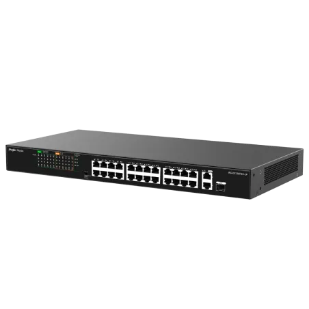 Reyee - 24-Port PoE+ Switch 10/100Mbps + 2 Gigabit Ports RG-ES126FGS-LP