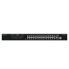 Reyee - 24-Port PoE+ Switch 10/100Mbps + 2 Gigabit Ports RG-ES126FGS-LP