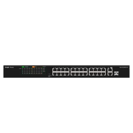 Reyee - 24-Port PoE+ Switch 10/100Mbps + 2 Gigabit Ports RG-ES126FGS-LP