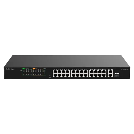 Reyee - 24-Port Unmanaged PoE+ 10/100Mbps Switch RG-ES126FGS-P