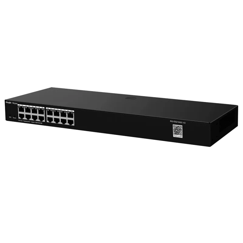 Reyee - 16-Port Gigabit Desktop Switch RG-ES216GC-V2