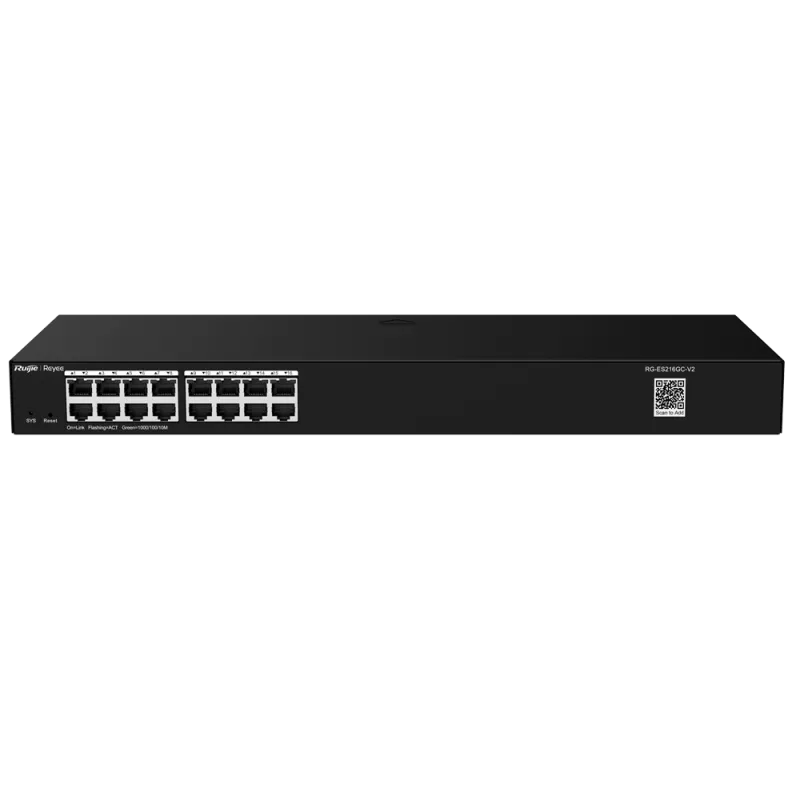 Reyee - 16-Port Gigabit Desktop Switch RG-ES216GC-V2