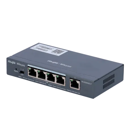 Reyee - 5-Port Managed Gigabit Switch with 4 PoE+ Ports RG-ES205GC-P