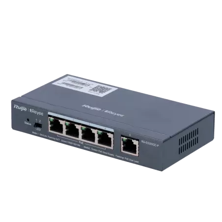 Reyee - Switch administrable 5 ports Gigabit dont 4 PoE+ RG-ES205GC-P