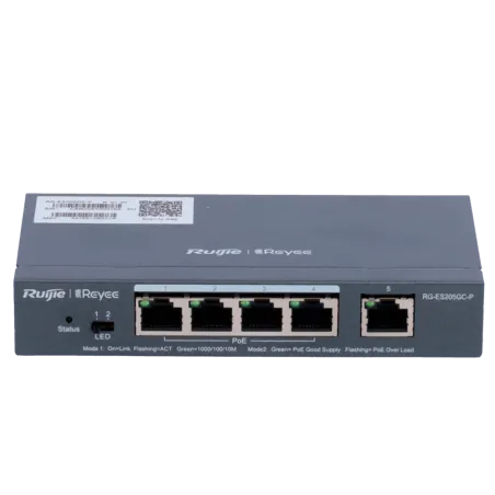 Reyee - 5-Port Managed Gigabit Switch with 4 PoE+ Ports RG-ES205GC-P
