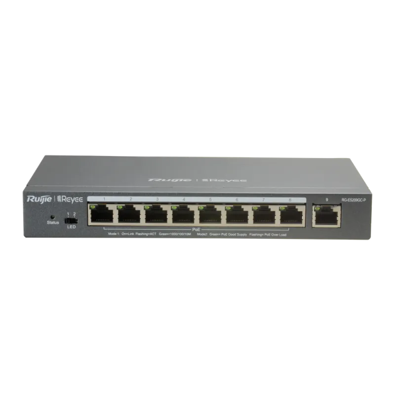 Reyee - 8-Port Managed Gigabit PoE+ Switch RG-ES209GC-P