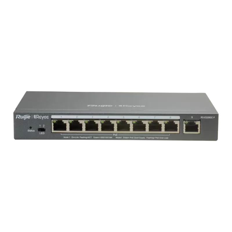 Reyee - Switch PoE+ 8 ports Gigabit manageable RG-ES209GC-P