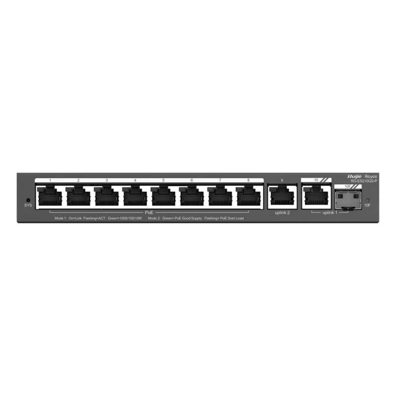 Reyee - 8-Port Managed Gigabit PoE+ Switch 120W RG-ES210GS-P