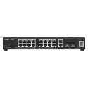 Reyee - Switch Gigabit gestibile a 18 porte + 2 SFP + 16 porte PoE+ 250W RG-ES220GS-P