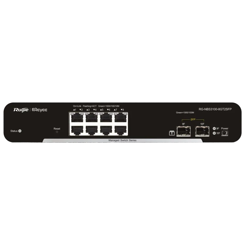 Reyee - Switch L2 gestito con 8 porte Gigabit + 2 SFP RG-NBS3100-8GT2SFP