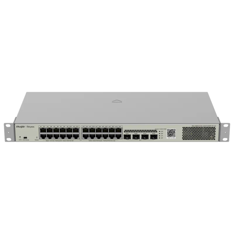 Reyee - 24-Port Managed Gigabit PoE+ Switch with 4 SFP RG-NBS3100-24GT4SFP-P-V2