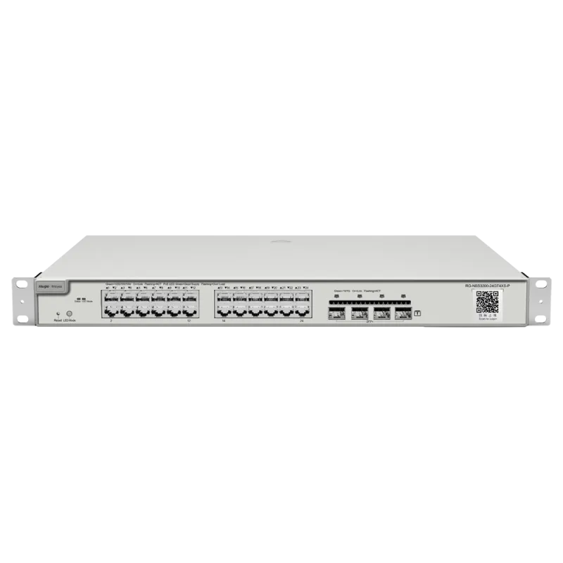 Reyee - 24-Port Managed PoE+ Gigabit Switch 370W + 4 SFP+ 10G RG-NBS3200-24GT4XS-P