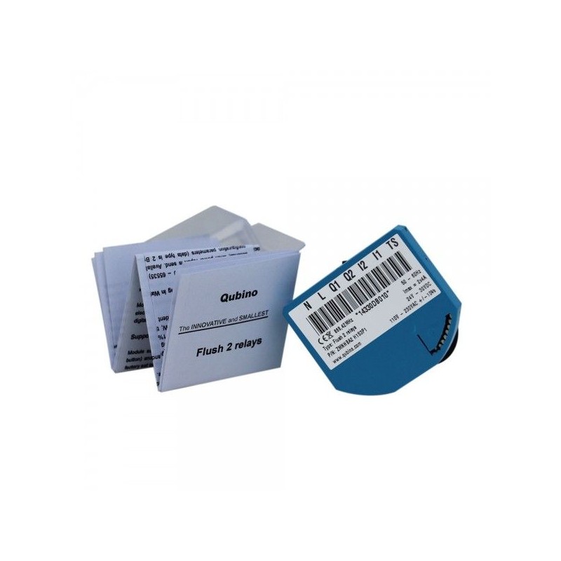 Qubino - Flush 2 relays Z-wave+ with consometer ZMNHBD1