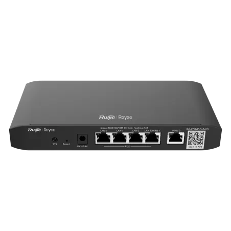 Reyee - 5-Port Gigabit Managed PoE Router with RG-EG105G-P-V3 Controller