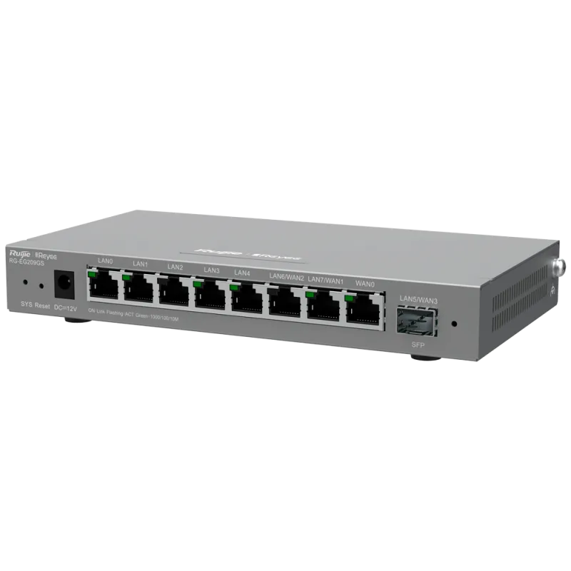 Reyee - Manageable Router Controller with 8 Gigabit Ports + SFP RG-EG209GS