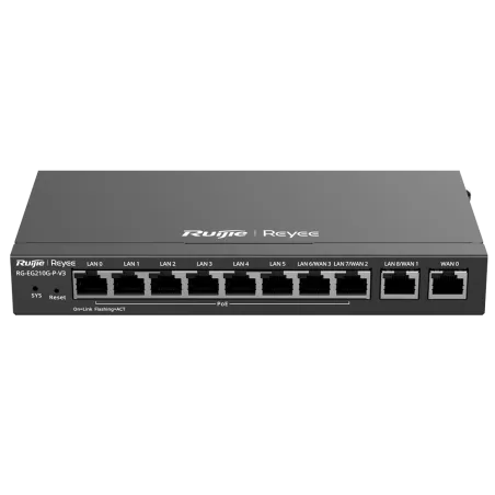 Reyee - Verwaltbarer 10-Port Gigabit PoE Router RG-EG210G-P-V3