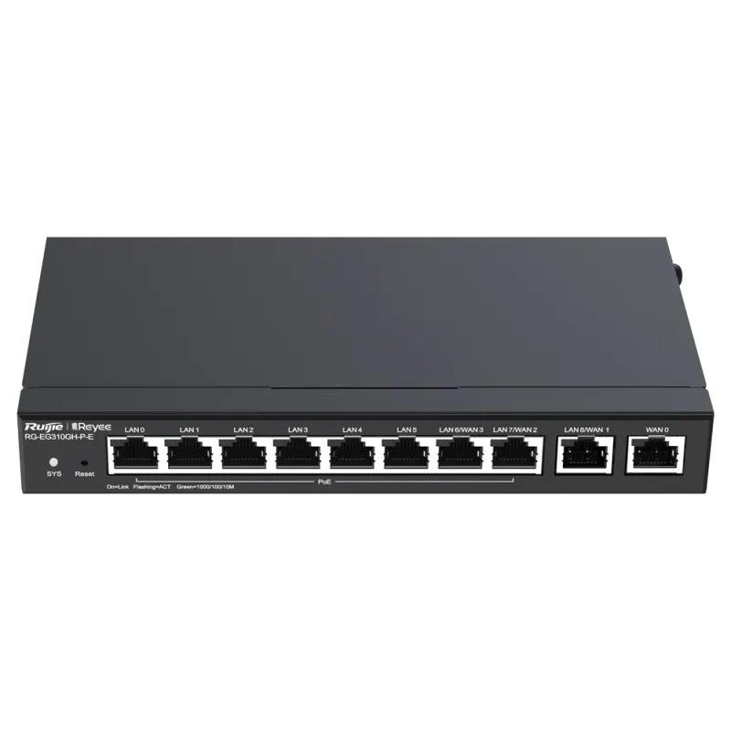 Reyee - 10-Port Gigabit Managed PoE Router with RG-EG310GH-P-E Controller