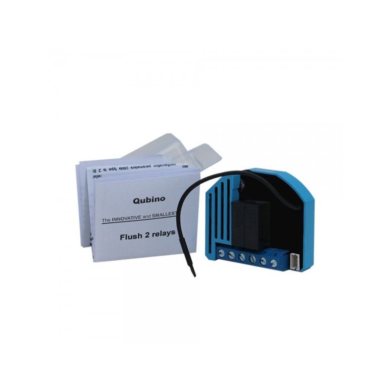 Qubino - Flush 2 relays Z-wave+ with consometer ZMNHBD1
