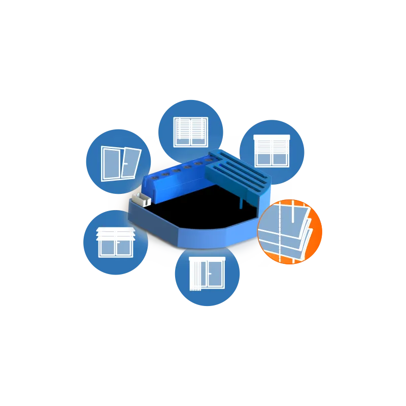 Qubino - Micromodule pour volet roulant et consomètre Z-Wave+ ZMNHCD1