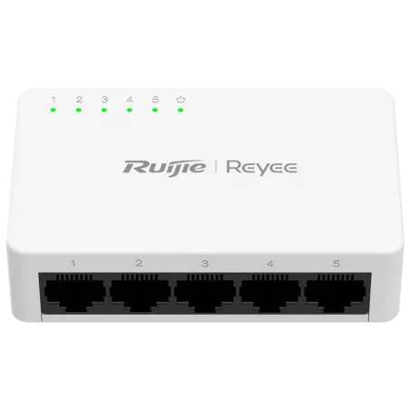 Reyee - 5-Port RJ45 Network Switch 10/100 Mbps for Office RG-ES05F