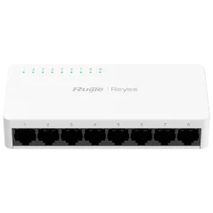 Reyee - 8-Port 10/100 Mbps Fast Ethernet Desktop Switch RG-ES08F