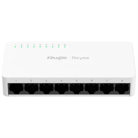 Reyee - Switch de bureau 8 ports Fast Ethernet 10/100 Mbps RG-ES08F