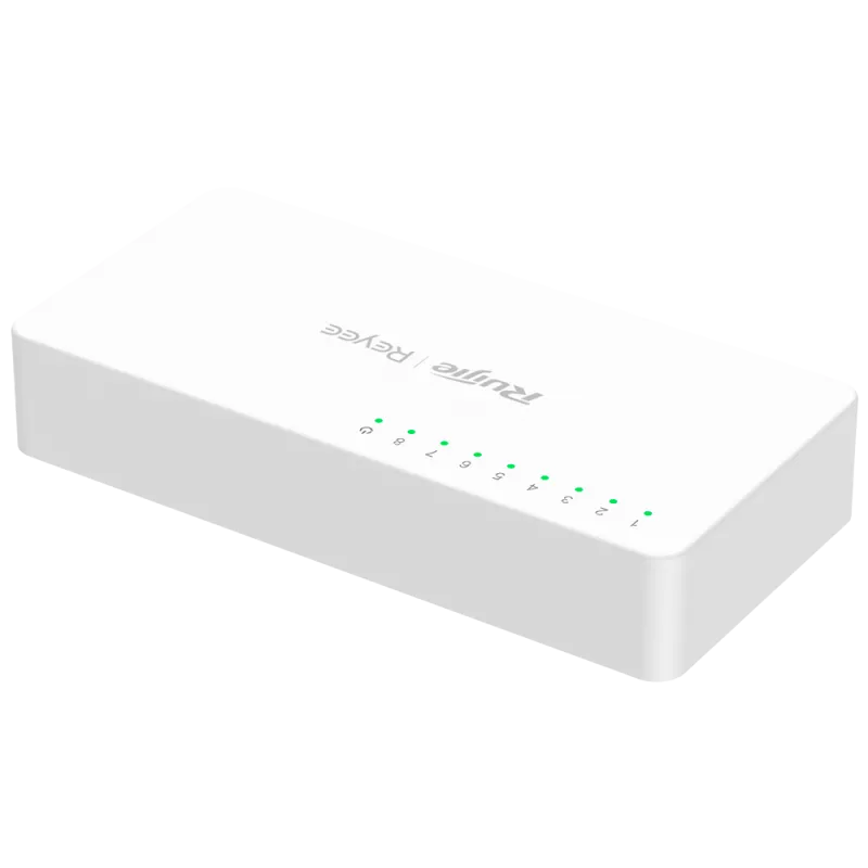 Reyee - Switch de bureau 8 ports Fast Ethernet 10/100 Mbps RG-ES08F