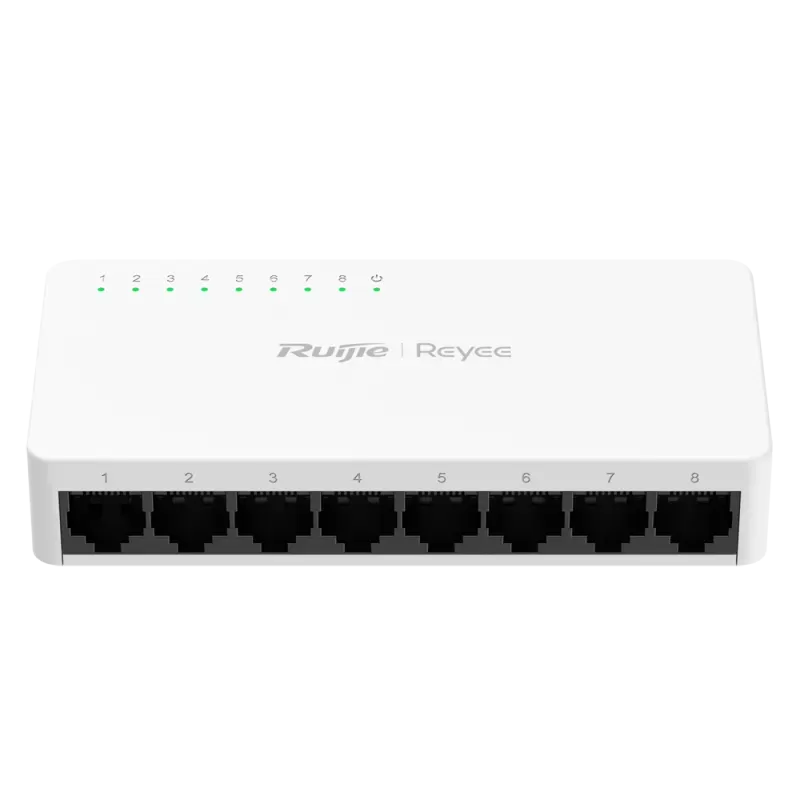 Reyee - 8-Port RJ45 Gigabit Network Switch 10/100/1000 Mbps RG-ES08G-L