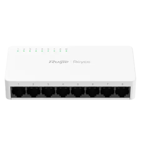 Reyee - 8-Port RJ45 Gigabit Network Switch 10/100/1000 Mbps RG-ES08G-L