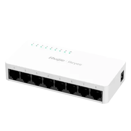 Reyee - 8-Port RJ45 Gigabit Network Switch 10/100/1000 Mbps RG-ES08G-L