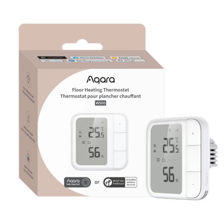 Aqara - W500 Thermostat für Fußbodenheizung Zigbee/Thread-kompatibel (UT-A01D)