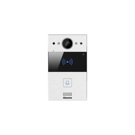 Akuvox - Portier vidéo compact IP R20A - 1 sonnette avec lecteur de badge RFID