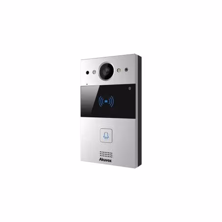 Akuvox - Compact video doorphone IP R20A - 1 doorbell with RFID badge reader