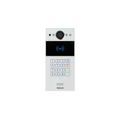Akuvox - Compact 2-wire video door entry SIP R20K-2 - 1 doorbell with RFID badge reader and keypad