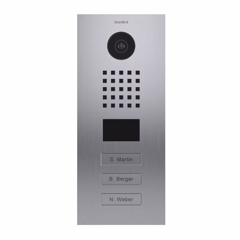 Doorbird - Videocitofono IP D2103V - Acciaio inossidabile spazzolato - 3 Pulsanti di chiamata